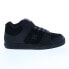 Фото #2 товара DC Pure Mid ADYS400082-KKG Mens Black Leather Skate Inspired Sneakers Shoes