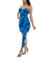 Juniors' Printed Strapless Bodycon Dress