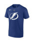 Men's Nikita Kucherov Blue Tampa Bay Lightning 2022 Stanley Cup Final Authentic Stack Name and Number T-shirt