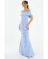 ფოტო #2 პროდუქტის Women's Bardot Ruffle Maxi Dress