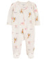 Фото #6 товара Baby Animal Print 2-Way Zip Cotton Sleep & Play 3M