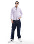 Фото #4 товара Polo Ralph Lauren icon logo oxford shirt slim fit in lilac