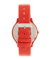 ფოტო #3 პროდუქტის Unisex Trinity Red Leatherette Strap Watch 36mm
