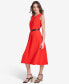 Women's Belted A-Line Dress