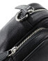 Фото #6 товара ASOS DESIGN leather cross body bag with zip pocket in black