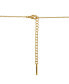 ფოტო #2 პროდუქტის Cubic Zirconia 14K Gold Flash Plated Wing Pendant Necklace
