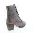 Фото #8 товара Bed Stu Finis F322007 Womens Gray Leather Lace Up Casual Dress Boots 6.5