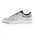 Фото #4 товара Reebok Club C 85 Vintage Mens Gray Suede Lace Up Lifestyle Sneakers Shoes