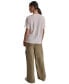 ფოტო #2 პროდუქტის Women's Crewneck Embellished-Dolman-Sleeve Top