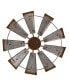 Фото #1 товара Декоративный ветряк Glitzhome на стену из металла в стиле фермерской усадьбы