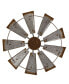 Фото #1 товара Farmhouse Metal Galvanized Wind Spinner Wall Decor