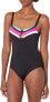 Trina Turk 285758 Women's Standard Mod Colorblock One Piece, Multi, Size 4 - фото #1