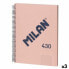 Фото #1 товара Блокнот MILAN 430 Розовый A4 80 Листьев (3 шт)