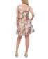 ფოტო #2 პროდუქტის Women's Metallic Jacquard Fit & Flare Dress