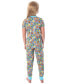 ფოტო #2 პროდუქტის Girls Pajamas Chibi Characters Mystery Machine Shirt And Pants Pajama Set