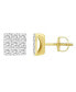 ფოტო #1 პროდუქტის Men's Diamond (1/4 ct. t.w.) Earring Set in 10k Yellow Gold