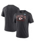 ფოტო #1 პროდუქტის Men's Heather Charcoal Kansas City Chiefs Super Bowl LVII Tri-Blend Triangle Strategy T-shirt