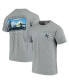 ფოტო #2 პროდუქტის Men's Gray Air Force Falcons Team Comfort Colors Campus Scenery T-shirt