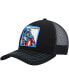ფოტო #1 პროდუქტის Men's Black Captain America Retro A-Frame Snapback Hat