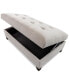 Фото #8 товара Kallison 53" Fabric Storage Ottoman, Created for Macy's