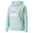 Фото #1 товара Puma Floral Logo Pullover Hoodie Womens Size XS Casual Athletic Outerwear 53313