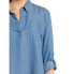 Фото #3 товара Time and Tru Women's Mini Shirt Dress with Sleeves 3X-Large 22 Blue 100% Lyocell