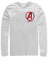 Фото #1 товара Marvel Men's Avengers Endgame Left Chest Logo, Long Sleeve T-shirt