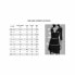 DKNYC Women's Printed Crinkle Sheer Double Layer Hem Knit Top Black S