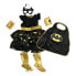 Фото #2 товара DC Batgirl Girl's Dress, Mask, Cape, Wrist Cuffs & Shoe Covers Costume Set