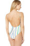 Фото #3 товара 10 Crosby Derek Lam 169064 Womens One-Piece Swimsuit Soft White Size Large