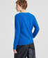 Фото #2 товара Women's 100% Cashmere Ribbed V-Neck Sweater, Regular & Petites, Created for Macy's