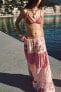 Фото #1 товара Длинная юбка с принтом patchwork ZARA