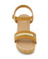 Фото #6 товара Little and Big Girls Amber Metal Strap Wedge Sandals