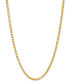 Фото #6 товара Italian Gold 14k Gold Necklace, 16" Diamond-Cut Popcorn Chain (1-5/8mm)