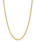 14k Gold Necklace, 16" Diamond-Cut Popcorn Chain (1-5/8mm)