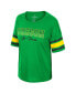 ფოტო #2 პროდუქტის Women's Green Oregon Ducks I'm Gliding Here Rhinestone T-shirt