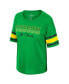 Фото #2 товара Women's Green Oregon Ducks I'm Gliding Here Rhinestone T-shirt