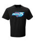 Men's Black Richard Petty 75th Anniversary Logo T-shirt