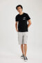 Фото #2 товара Футболка Defacto Slim Fit BikeNeck Print ShortSleeve A4030ax23hs