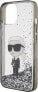 Karl Lagerfeld Karl Lagerfeld KLHCP15SLKKNSK iPhone 15 / 14 / 13 6.1" transparent hardcase Liquid Glitter Ikonik