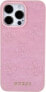 Guess Guess GUHCP15SP4EPMP iPhone 15 / 14 / 13 6.1" różowy/pink hardcase Leather 4G Stamped - фото #3