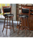 Set of 2 29'' Swivel Bar Height Stool Wood Dining Chair