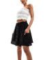 Фото #5 товара New Look button down mini skirt in black