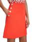 ფოტო #3 პროდუქტის Women's Button-Trim-Pocket Mini Skirt