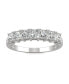 ფოტო #1 პროდუქტის Moissanite Square Anniversary Band 1-1/4 ct. t.w. Diamond Equivalent in 14k White Gold