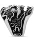 ფოტო #4 პროდუქტის Cubic Zirconia Ornately Detailed Skull Statement Ring