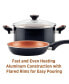 Фото #3 товара Glide Copper Ceramic Nonstick 12.5" Deep Skillet with Helper Handle