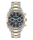 Men's Wildcat Gold-Tone, Silver-Tone Stainless Steel Bracelet Watch 40mm