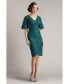 ფოტო #3 პროდუქტის Women's Leya Sequin Embroidered Flutter Sleeve Dress