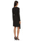 Фото #2 товара Women's Round-Neck Long Sleeve Mini Dress